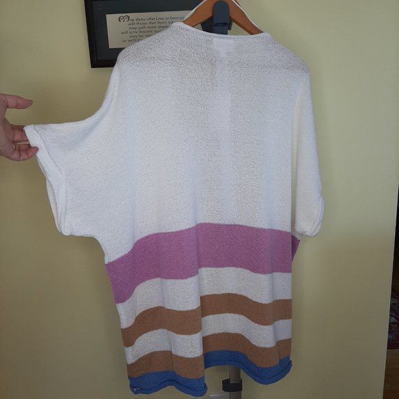 Beautiful Lightweight  Heyson Striped Open Front Cardigan - Picture 4 of 11